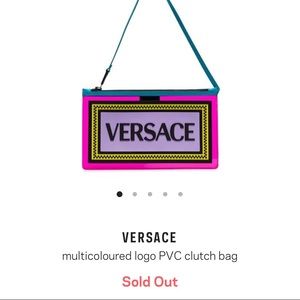 versace pvc clutch